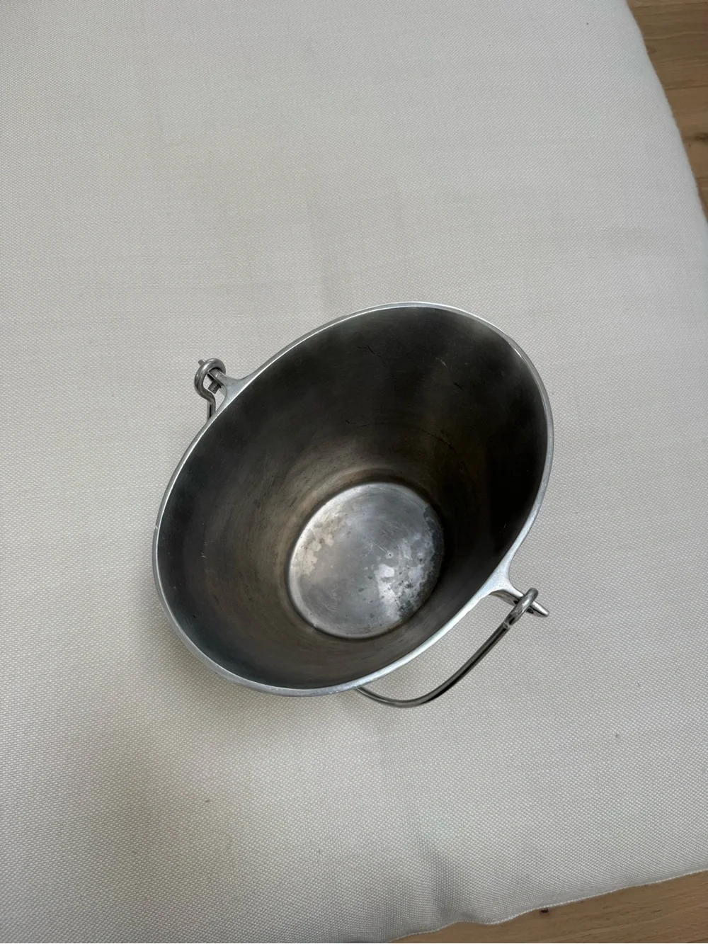 Pottery barn silver plated bucket